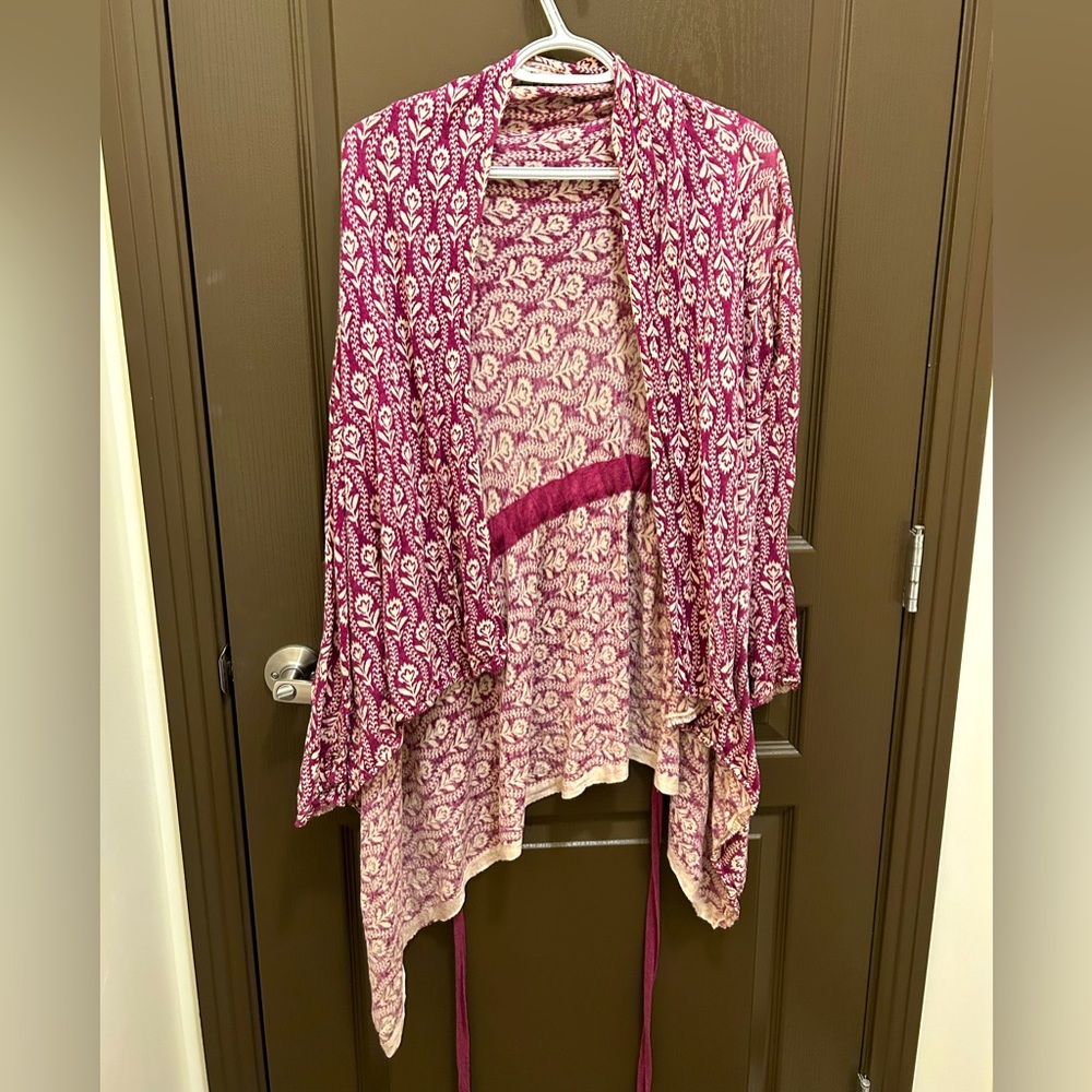 Anthropologie Field and Flower floral cardigan